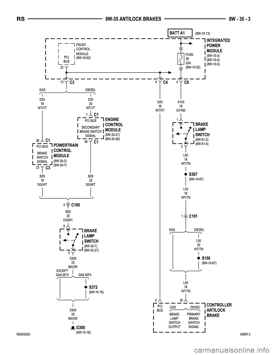 DODGE TOWN AND COUNTRY 2004  Service Manual 