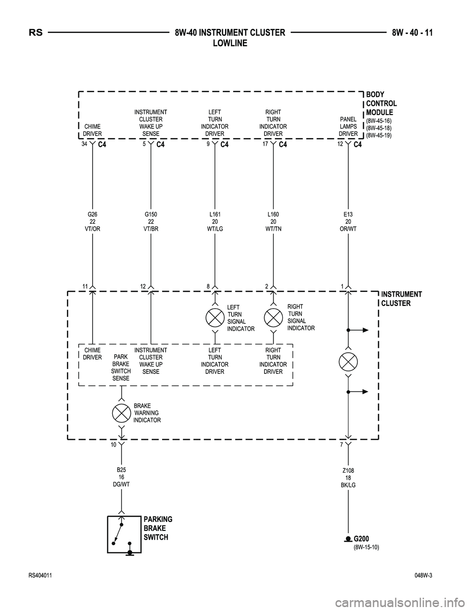 DODGE TOWN AND COUNTRY 2004  Service Manual 