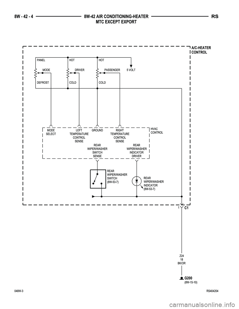 DODGE TOWN AND COUNTRY 2004  Service Manual 