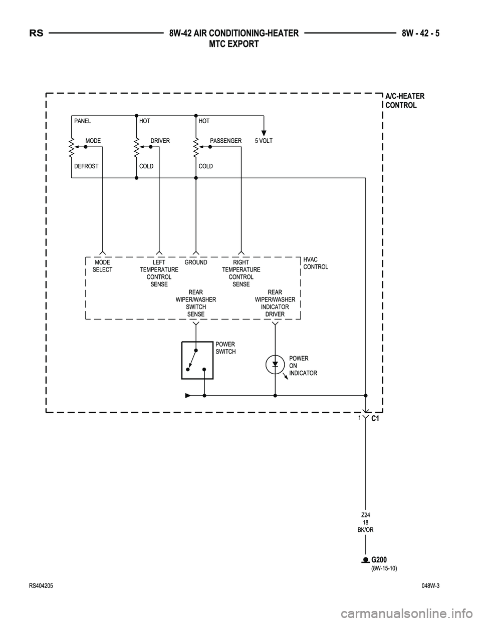 DODGE TOWN AND COUNTRY 2004  Service Manual 