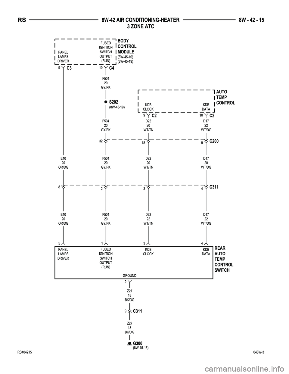 DODGE TOWN AND COUNTRY 2004  Service Manual 