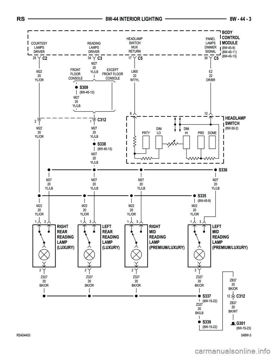 DODGE TOWN AND COUNTRY 2004  Service Manual 