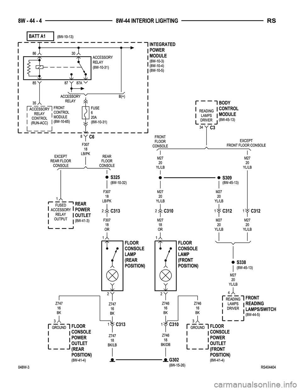 DODGE TOWN AND COUNTRY 2004  Service Manual 