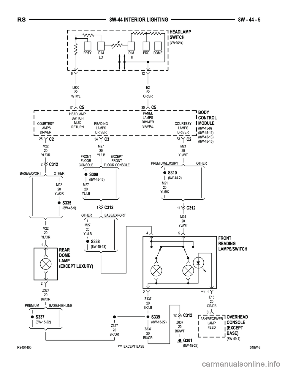 DODGE TOWN AND COUNTRY 2004  Service Manual 