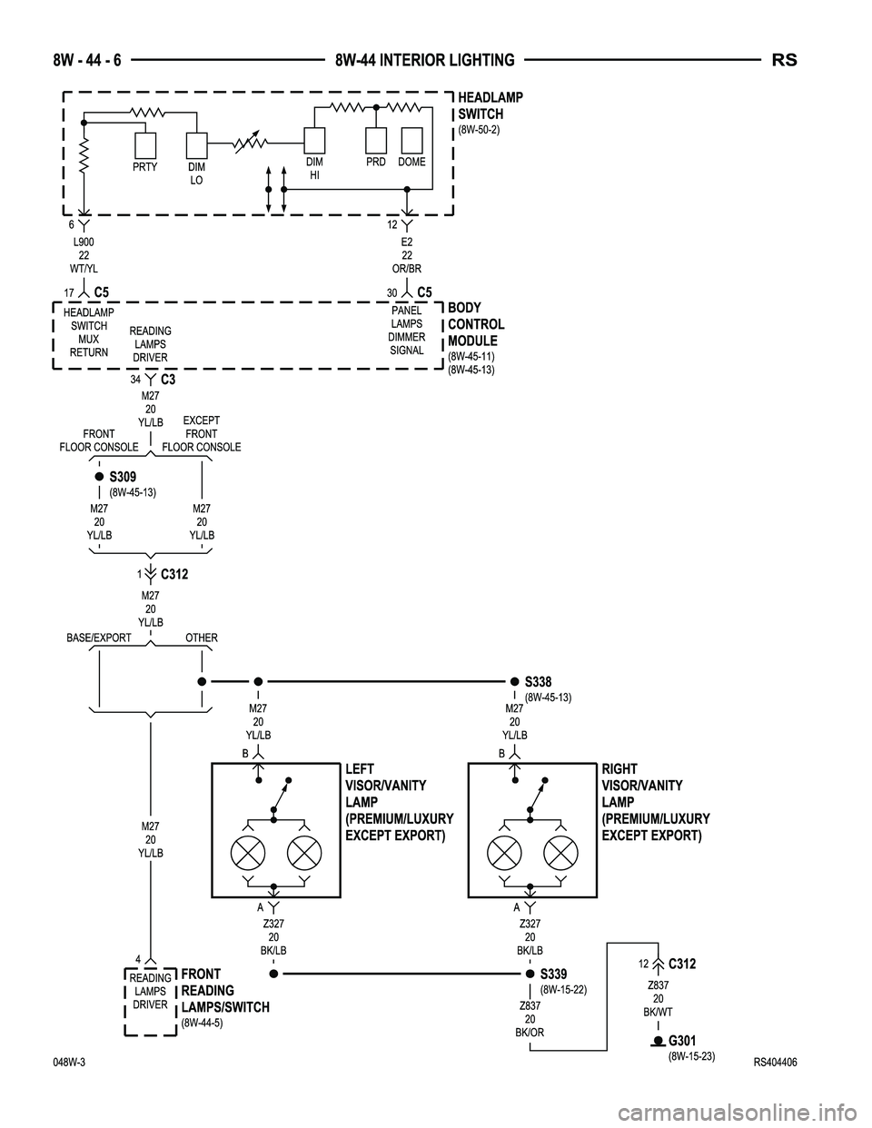 DODGE TOWN AND COUNTRY 2004  Service Manual 
