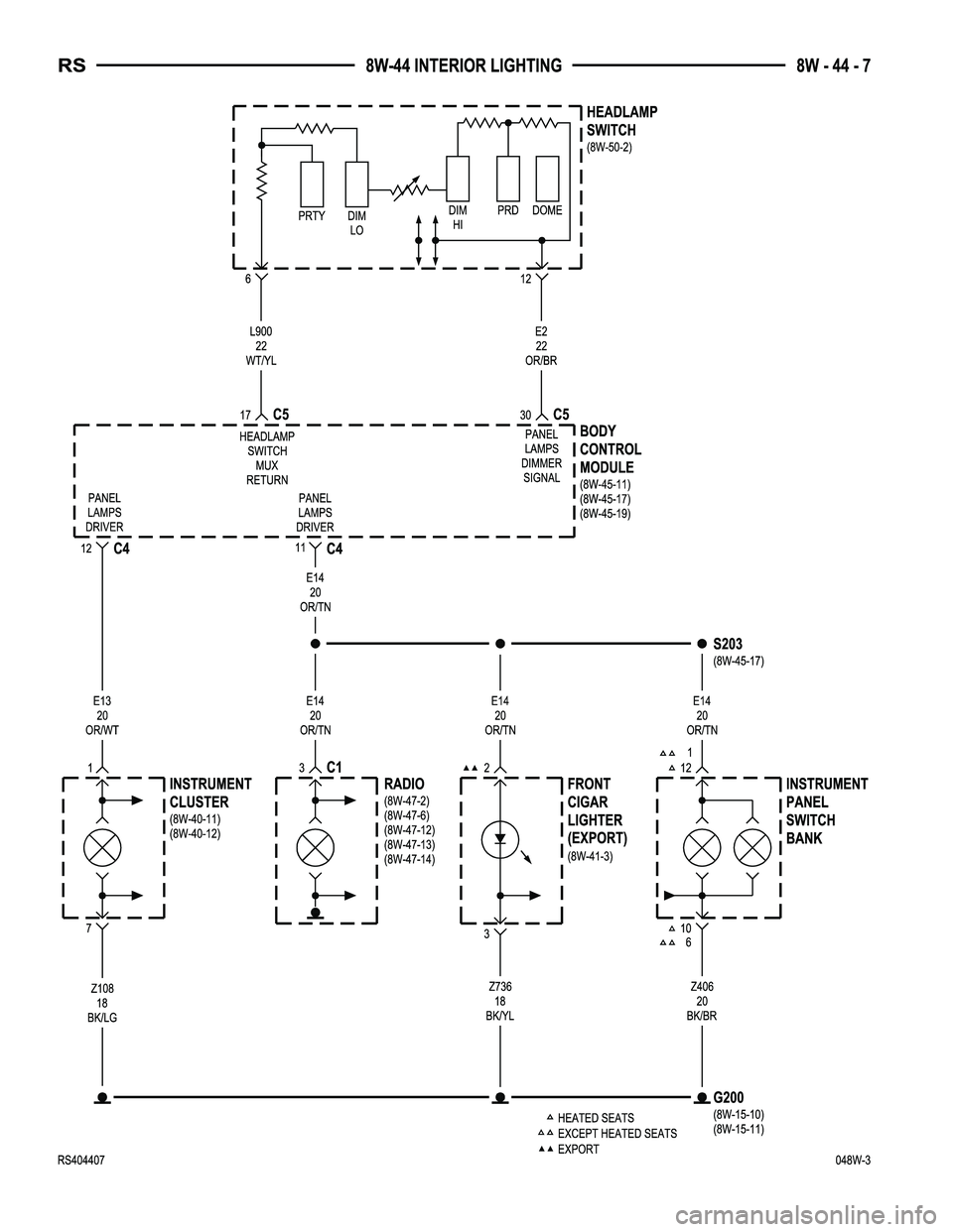 DODGE TOWN AND COUNTRY 2004  Service Manual 