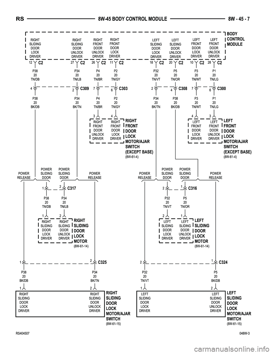 DODGE TOWN AND COUNTRY 2004  Service Manual 