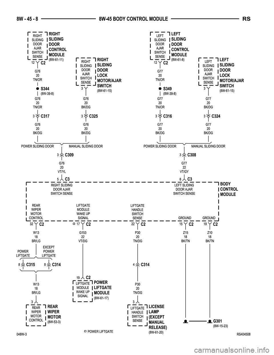 DODGE TOWN AND COUNTRY 2004  Service Manual 