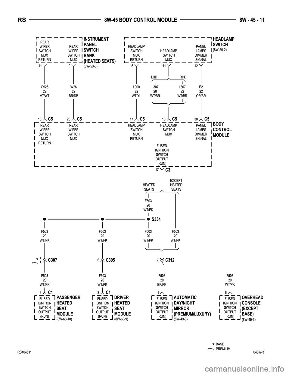 DODGE TOWN AND COUNTRY 2004  Service Manual 