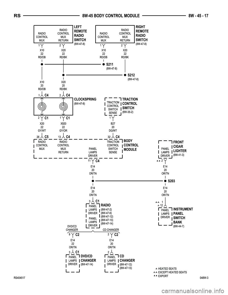 DODGE TOWN AND COUNTRY 2004  Service Manual 