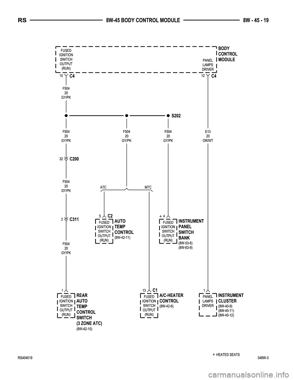DODGE TOWN AND COUNTRY 2004  Service Manual 