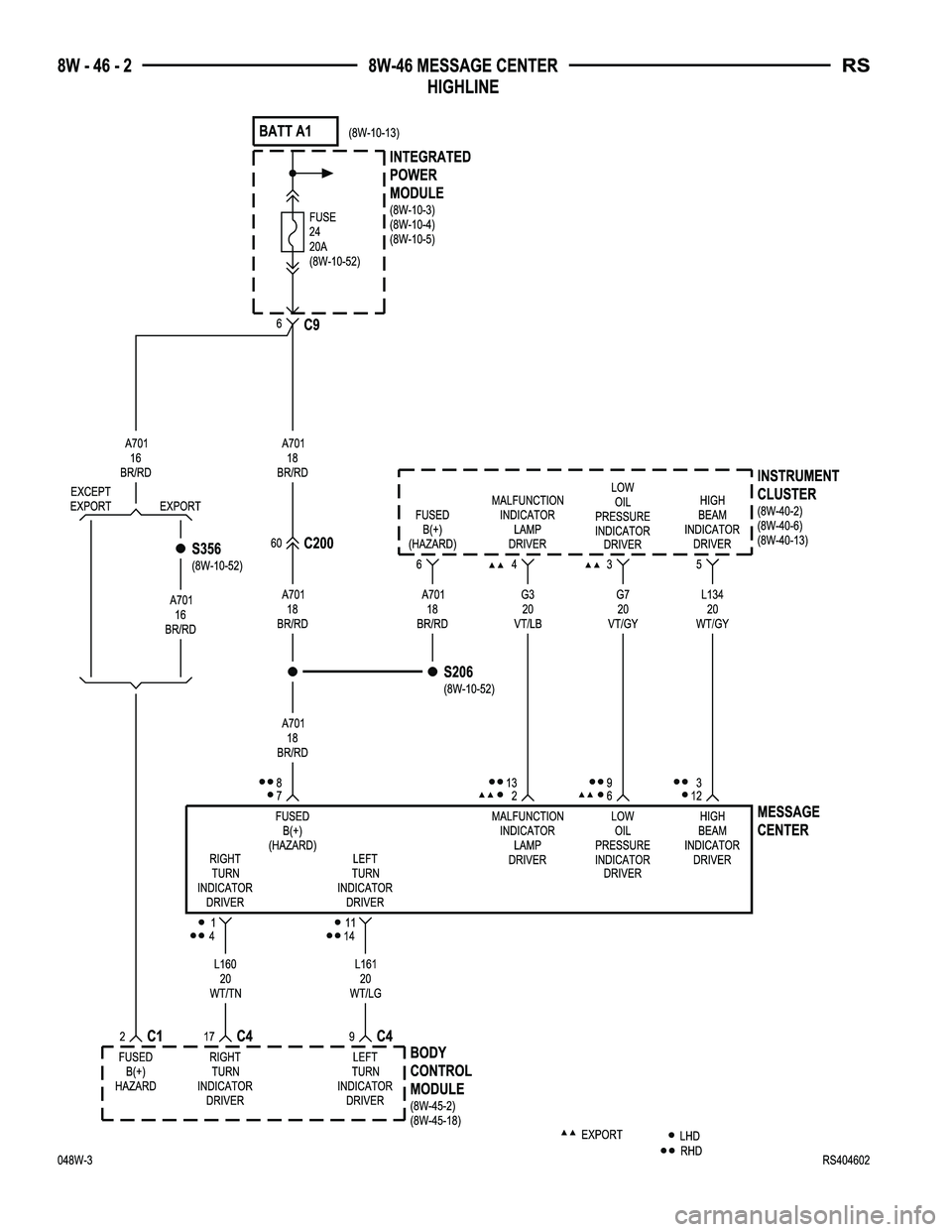 DODGE TOWN AND COUNTRY 2004  Service Manual 