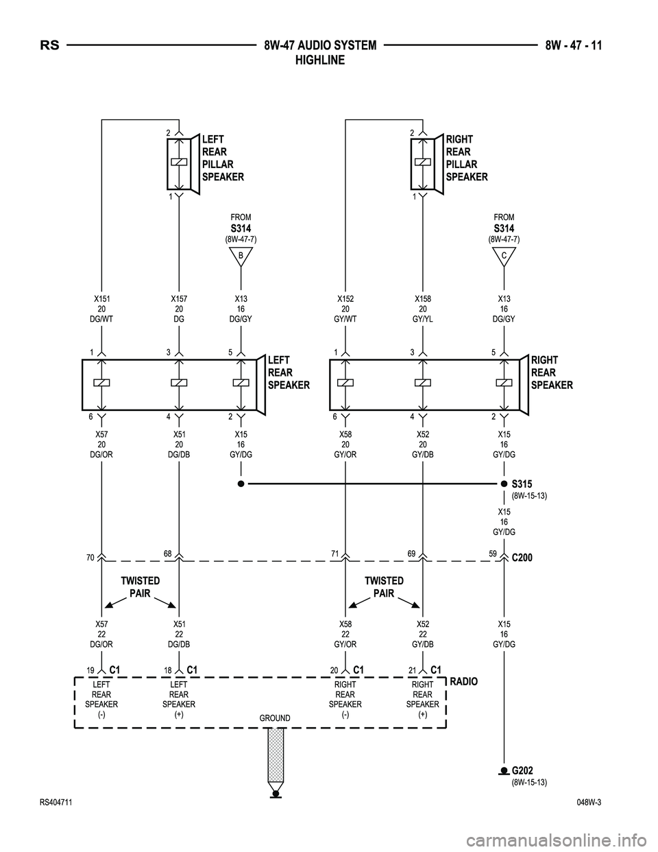 DODGE TOWN AND COUNTRY 2004  Service Manual 