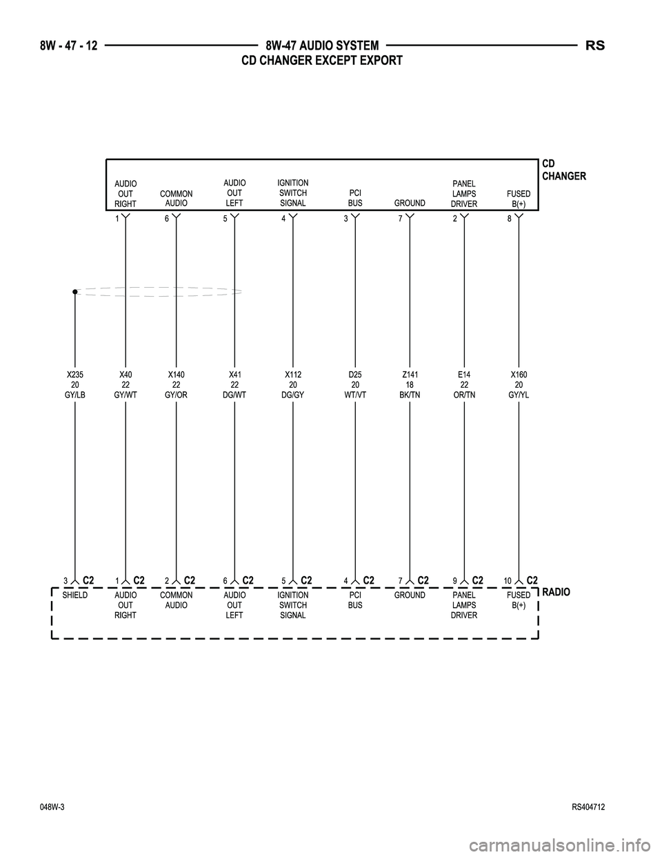 DODGE TOWN AND COUNTRY 2004  Service Manual 