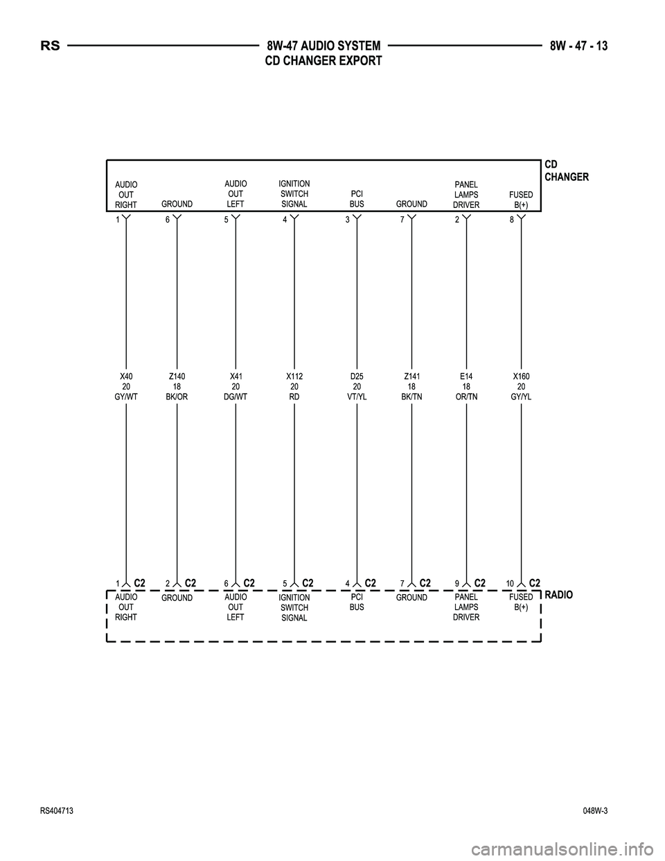 DODGE TOWN AND COUNTRY 2004  Service Manual 