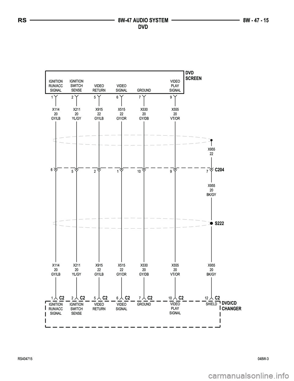 DODGE TOWN AND COUNTRY 2004  Service Manual 