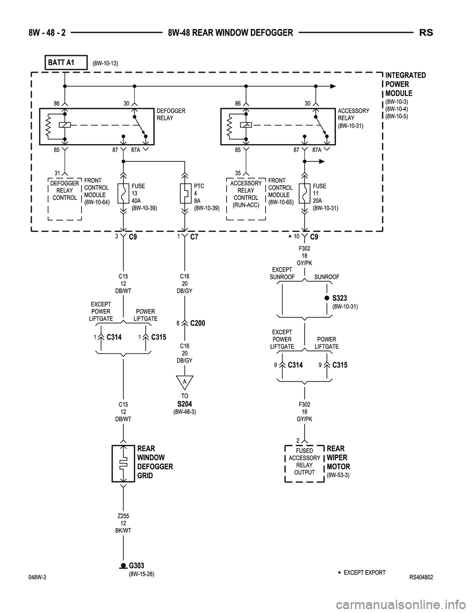 DODGE TOWN AND COUNTRY 2004  Service Manual 