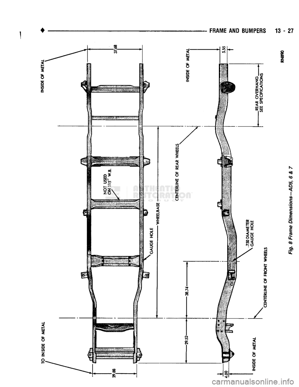 DODGE TRUCK 1993 Service Repair Manual
•
FRAME
AND BUMPERS 13 - 27 DODGE TRUCK 1993 Service Repair Manual
•
FRAME
AND BUMPERS 13 - 27