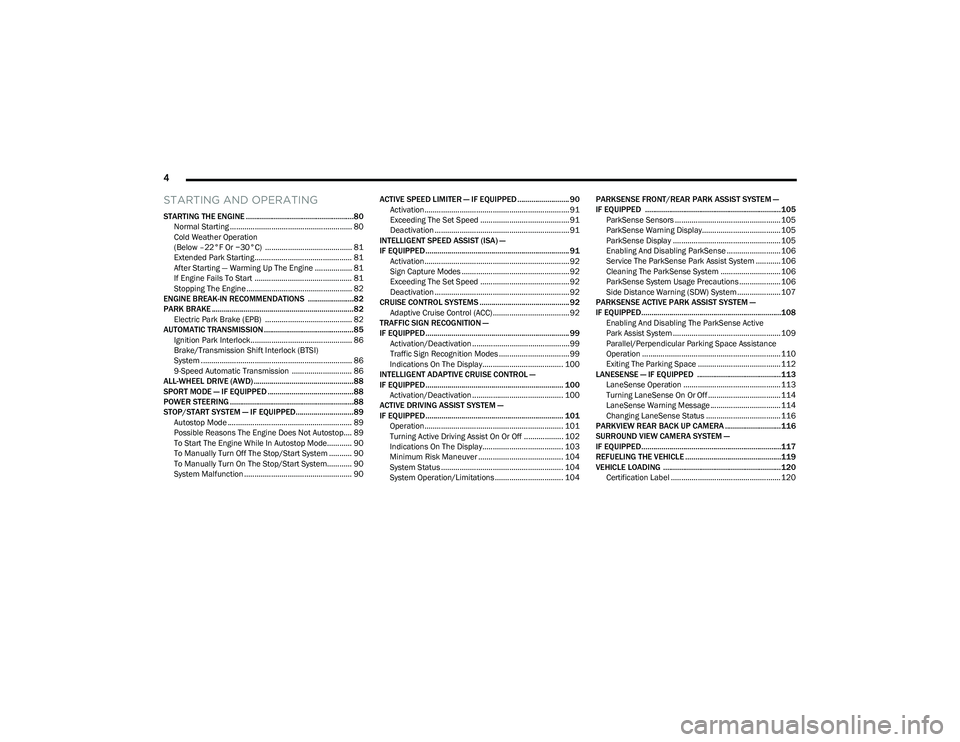 DODGE 2023 Owners Manual (288 Pages)