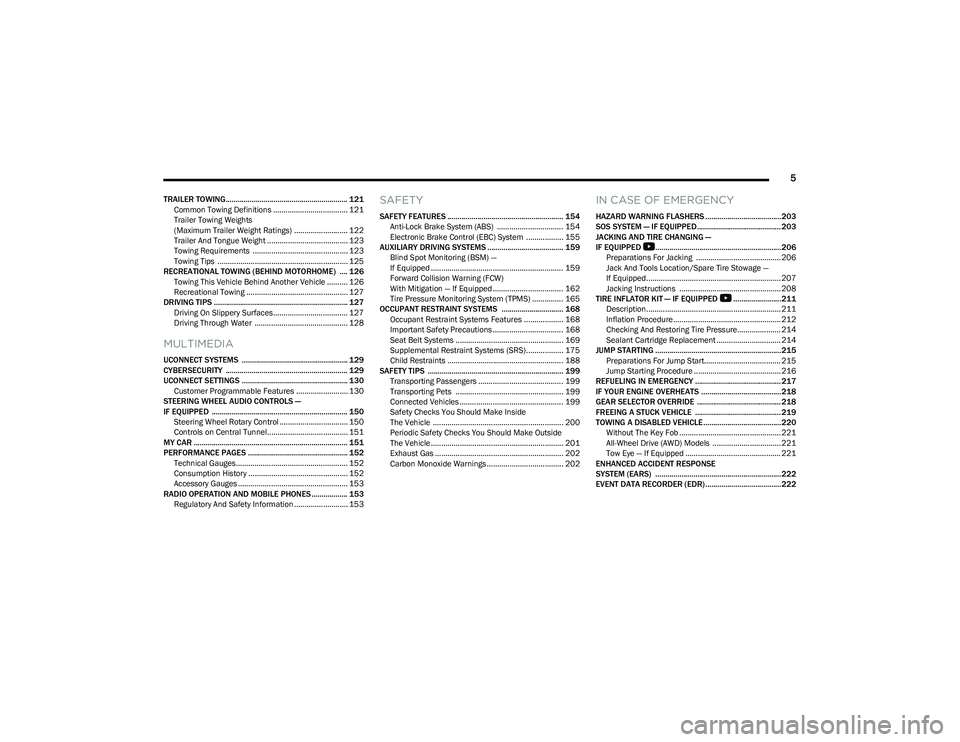 DODGE 2023 Owners Manual (288 Pages)