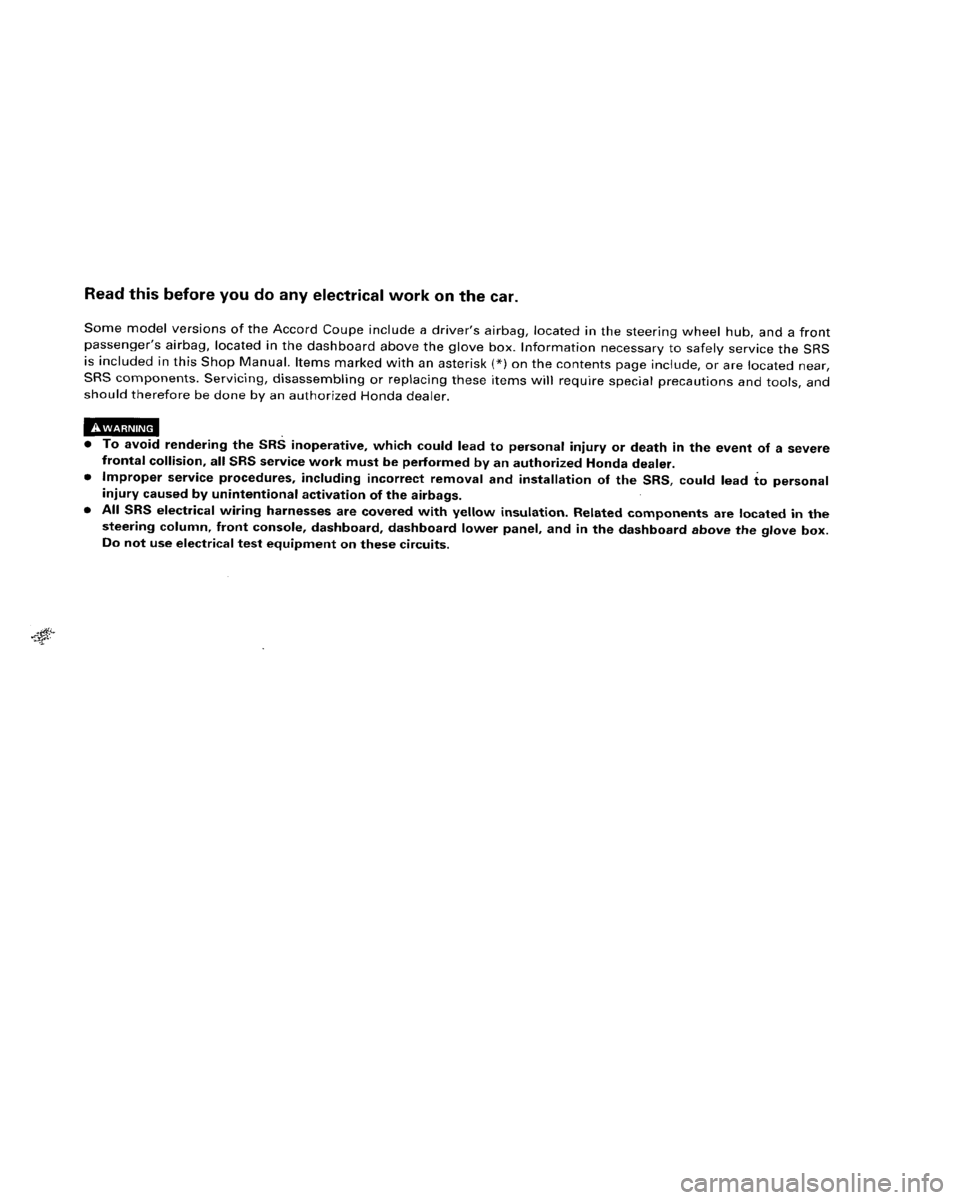 HONDA ACCORD 1995 Service Repair Manual HONDA ACCORD 1995 Service Repair Manual