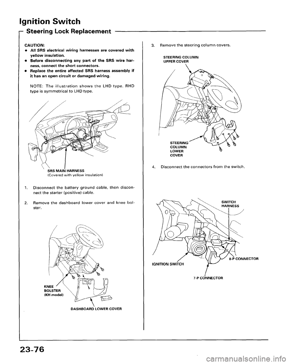 HONDA ACCORD 1995  Service Repair Manual 