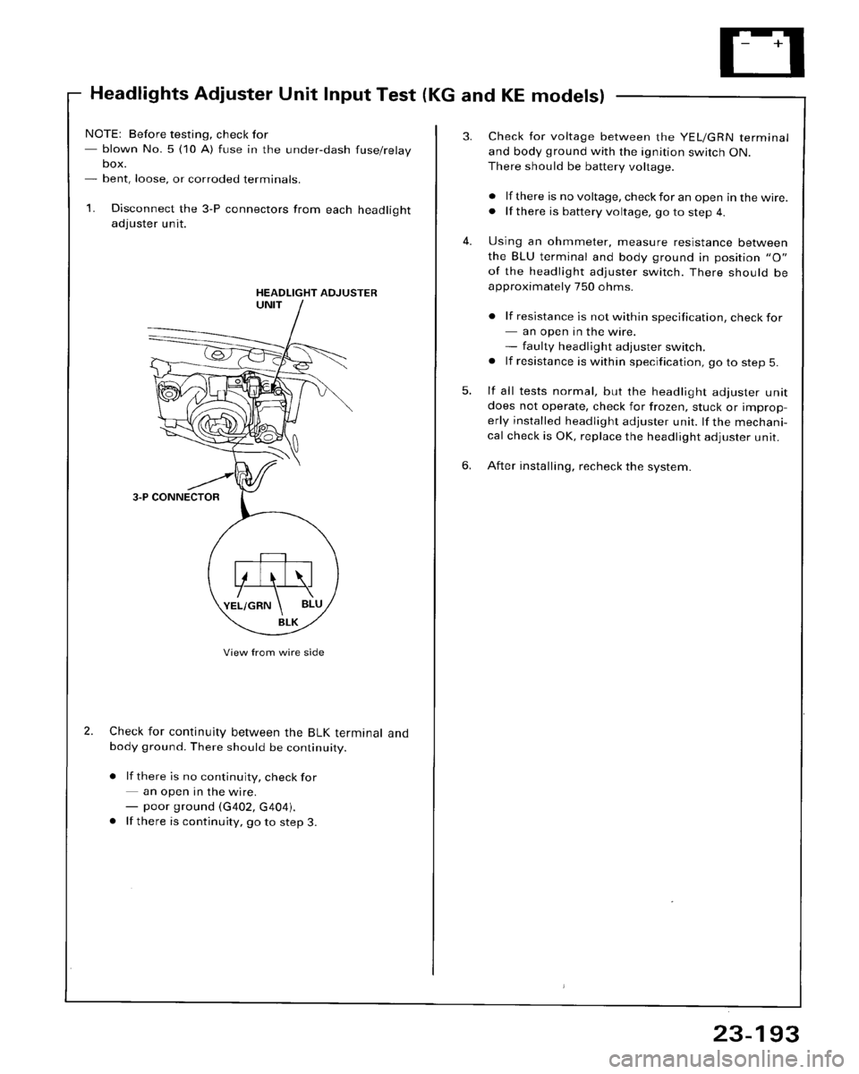 HONDA ACCORD 1995  Service Repair Manual 