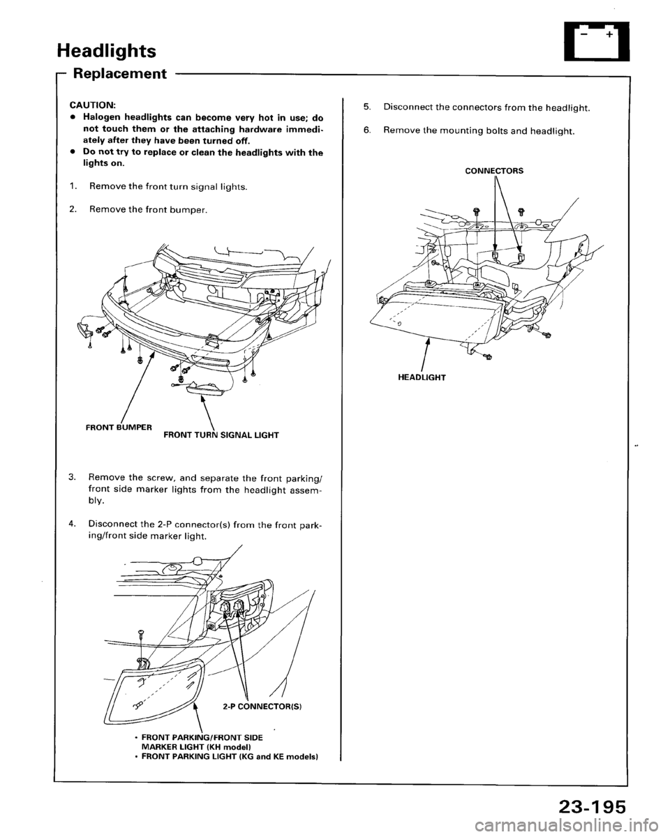 HONDA ACCORD 1995  Service Repair Manual 