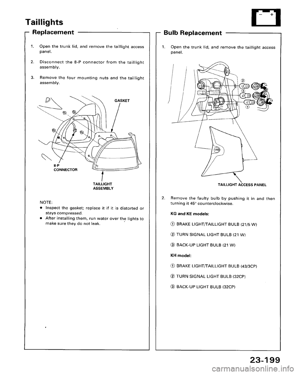 HONDA ACCORD 1995  Service Repair Manual 