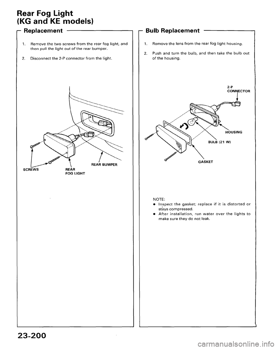 HONDA ACCORD 1995  Service Repair Manual 