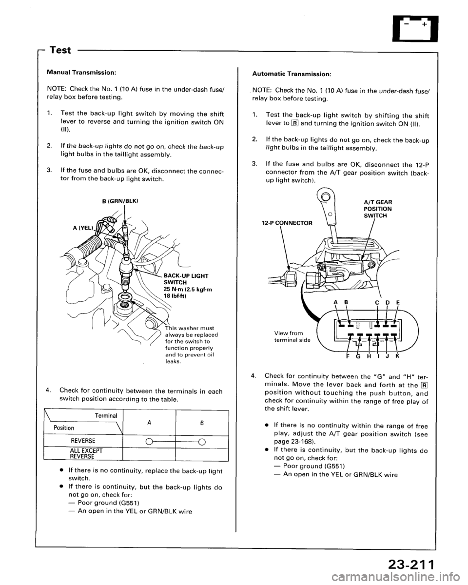 HONDA ACCORD 1995  Service Repair Manual 