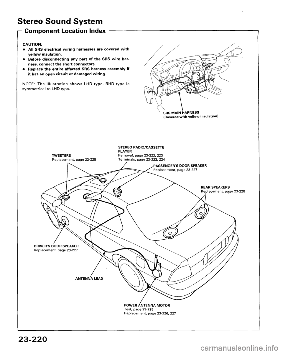 HONDA ACCORD 1995  Service Repair Manual 