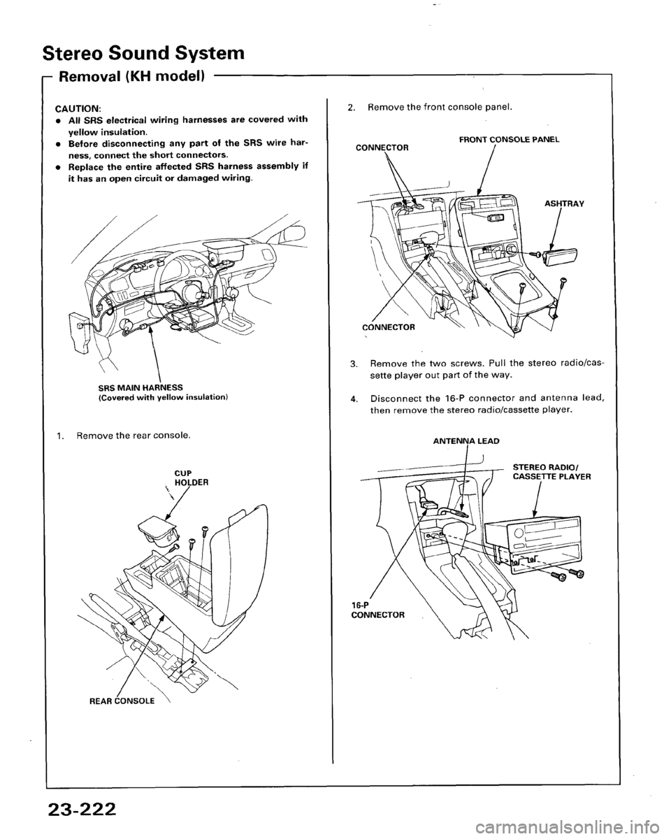HONDA ACCORD 1995 Service Repair Manual HONDA ACCORD 1995 Service Repair Manual
