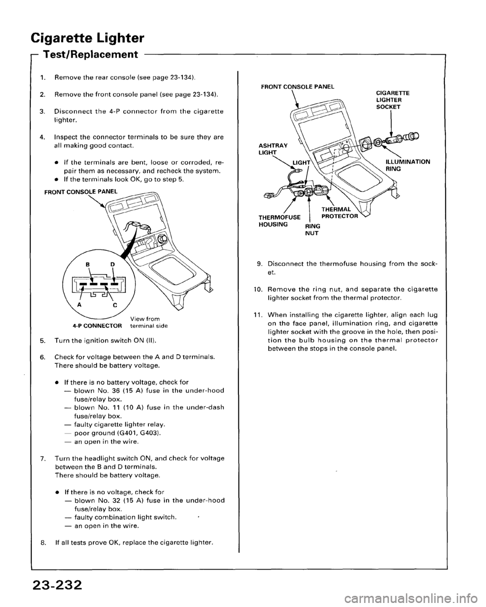 HONDA ACCORD 1995  Service Repair Manual 