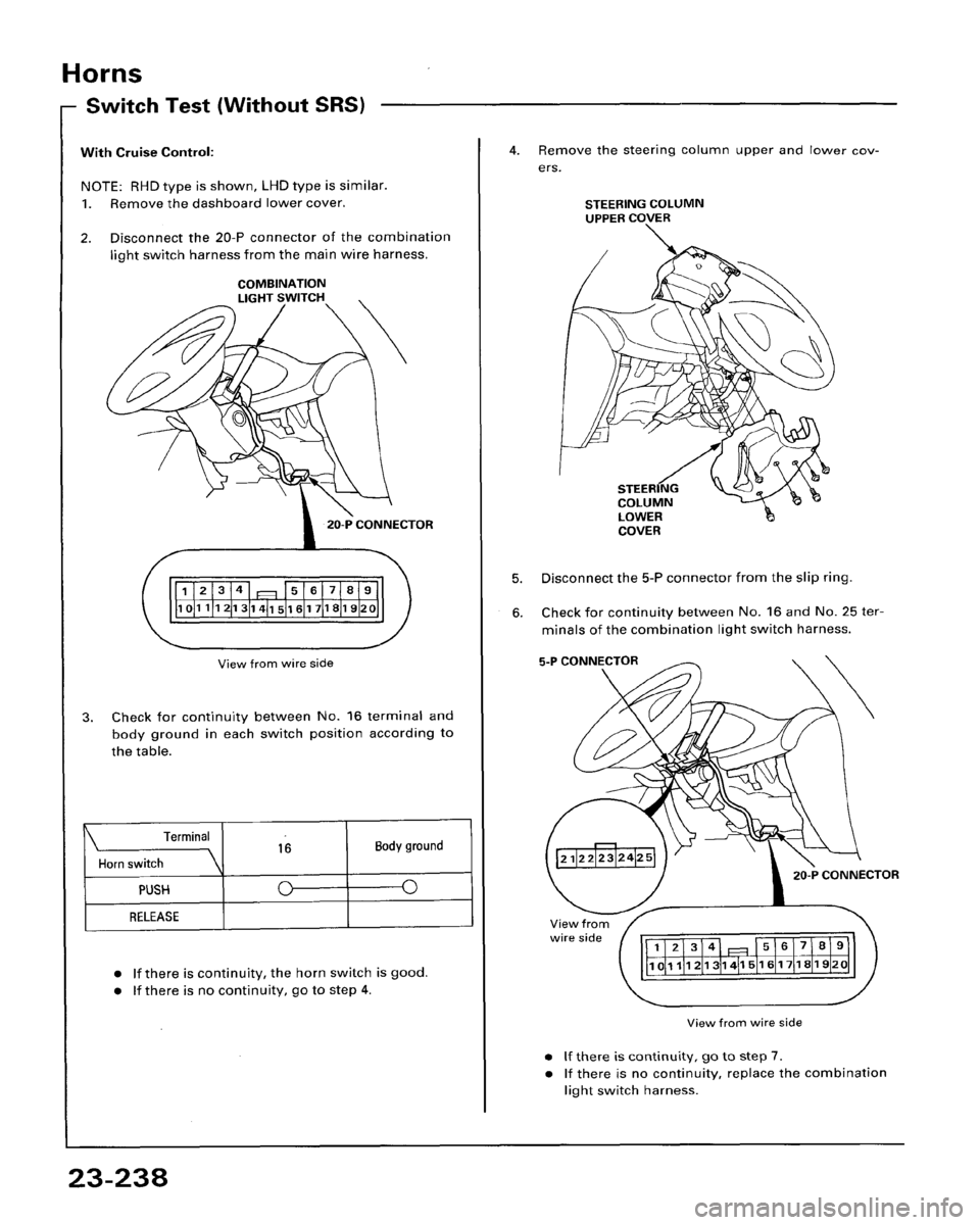 HONDA ACCORD 1995  Service Repair Manual 