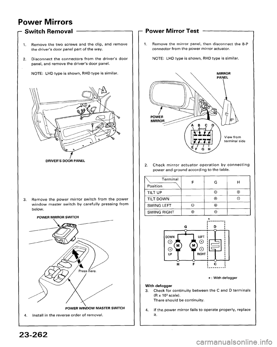 HONDA ACCORD 1995  Service Repair Manual 