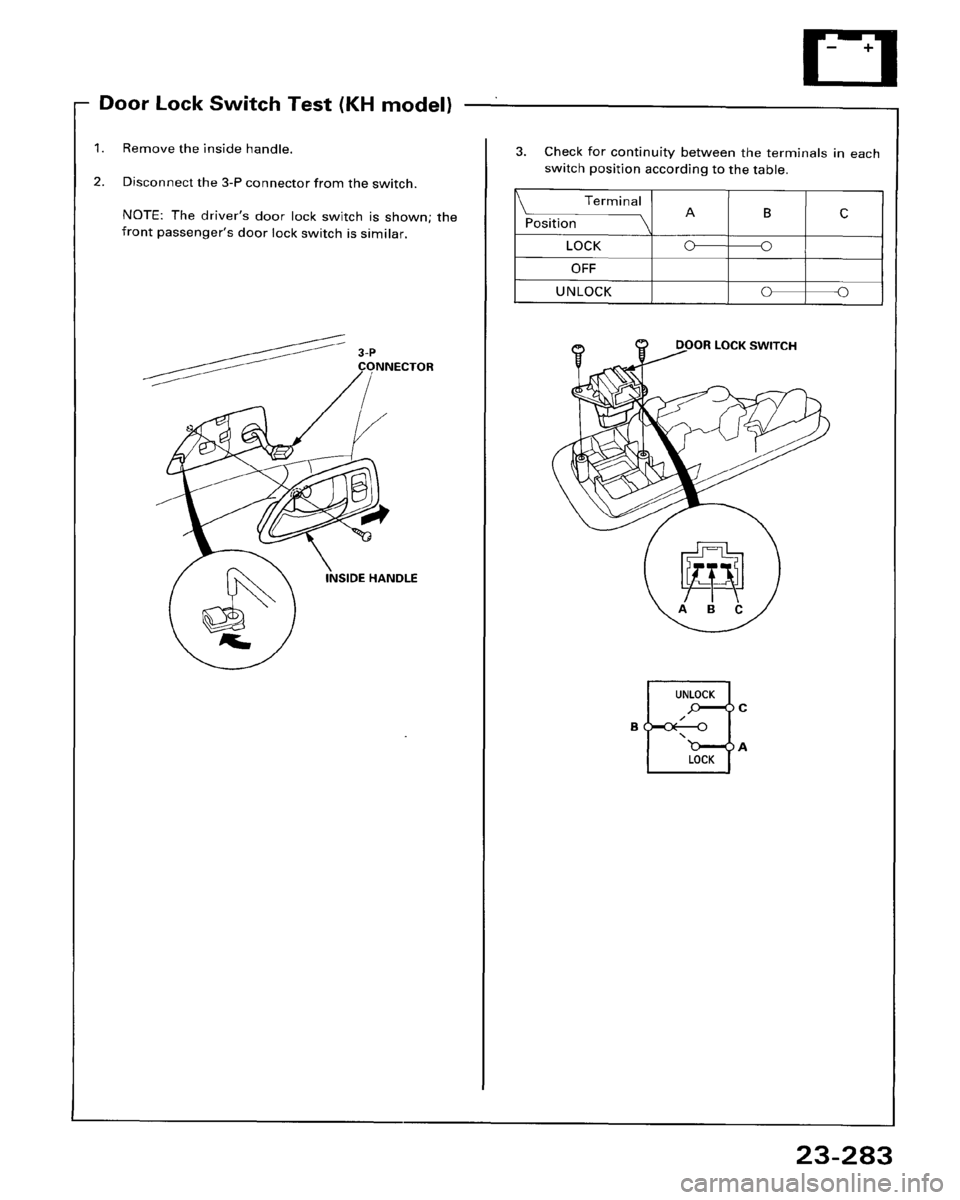 HONDA ACCORD 1995  Service Repair Manual 