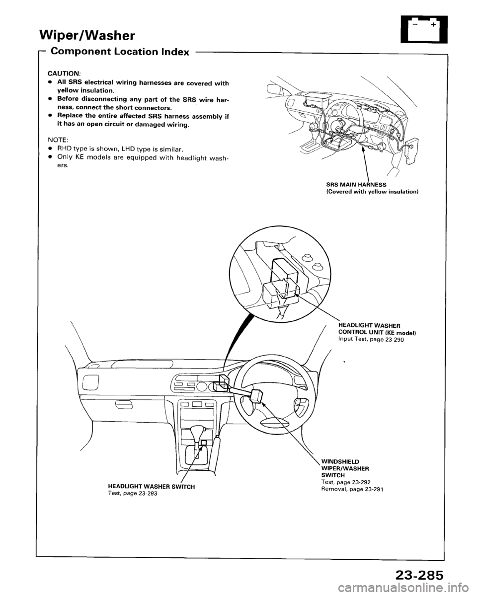 HONDA ACCORD 1995  Service Repair Manual 