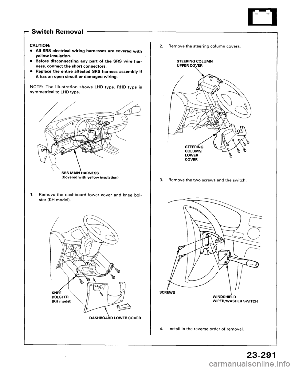 HONDA ACCORD 1995  Service Repair Manual 