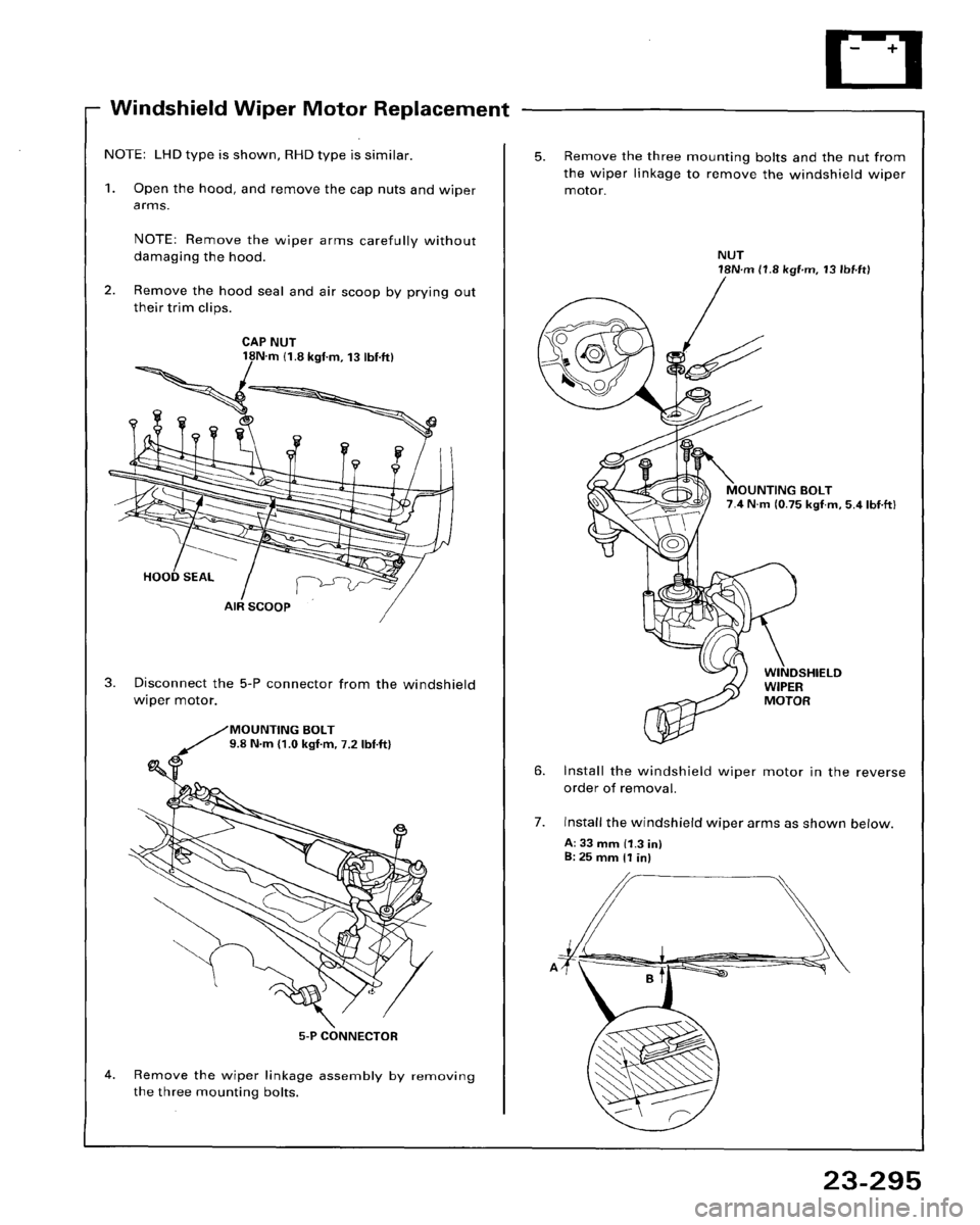 HONDA ACCORD 1995  Service Repair Manual 
