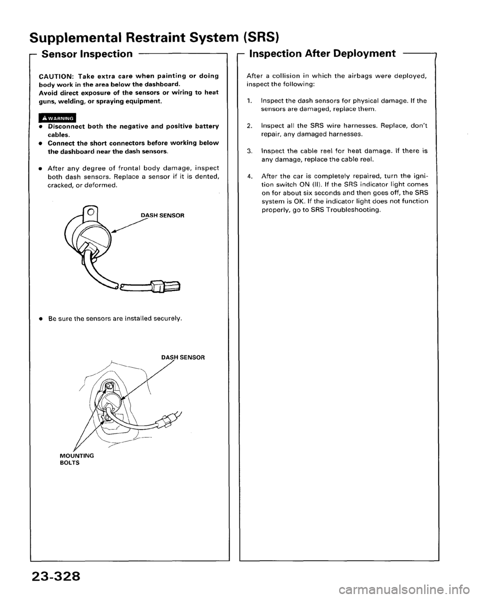 HONDA ACCORD 1995  Service Repair Manual 
