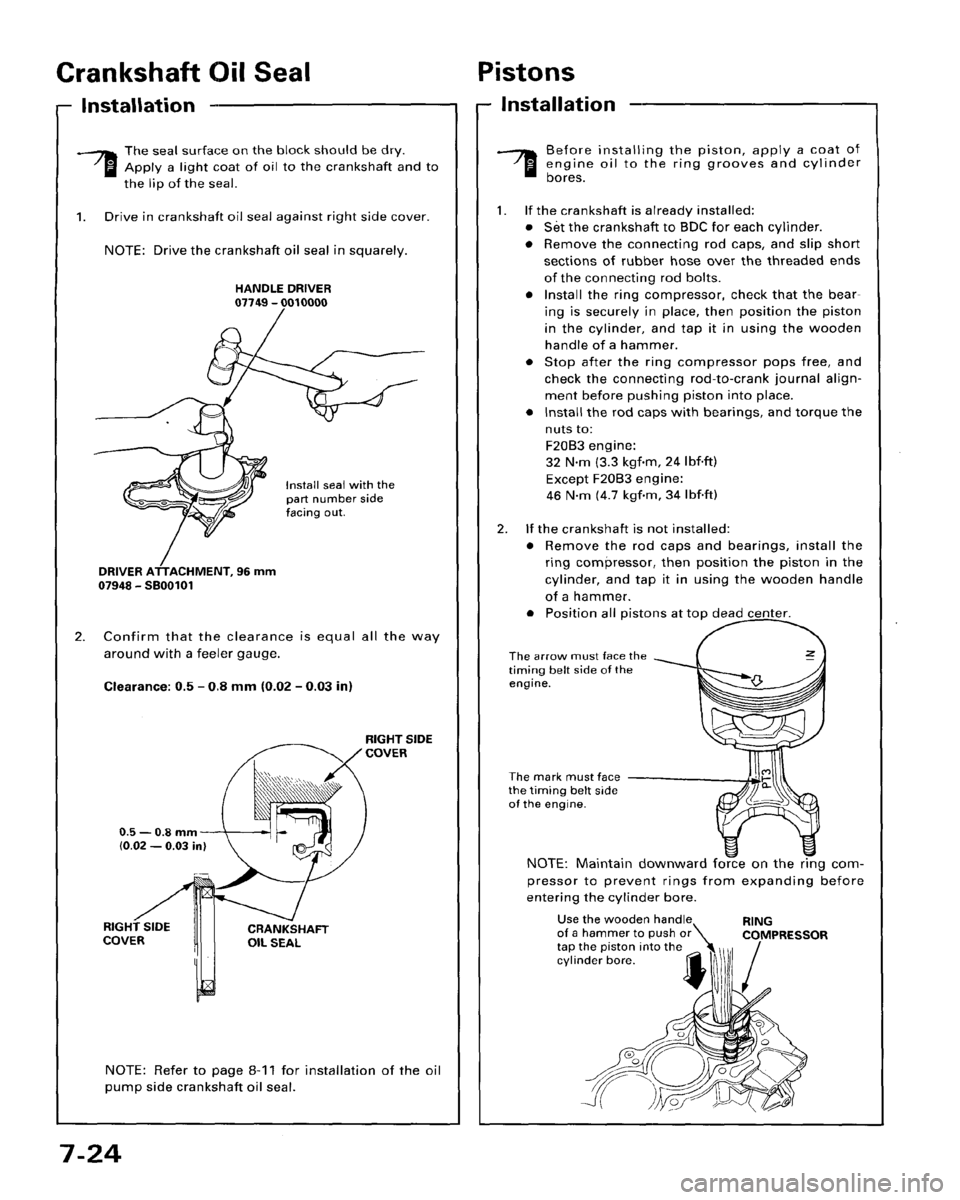 HONDA ACCORD 1995  Service Repair Manual 