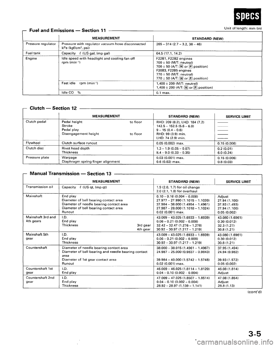 HONDA ACCORD 1995  Service Owners Manual 