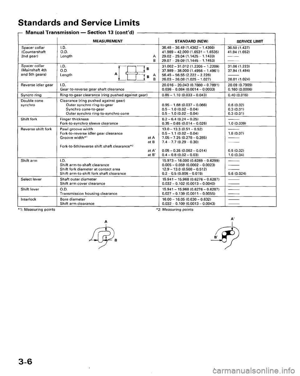 HONDA ACCORD 1995  Service Owners Manual 