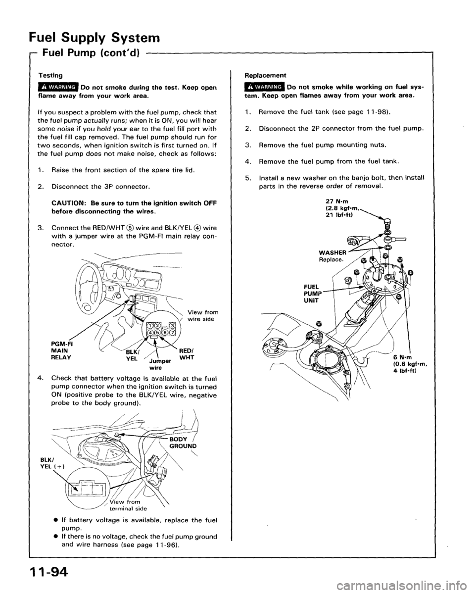 HONDA ACCORD 1995  Service Repair Manual 