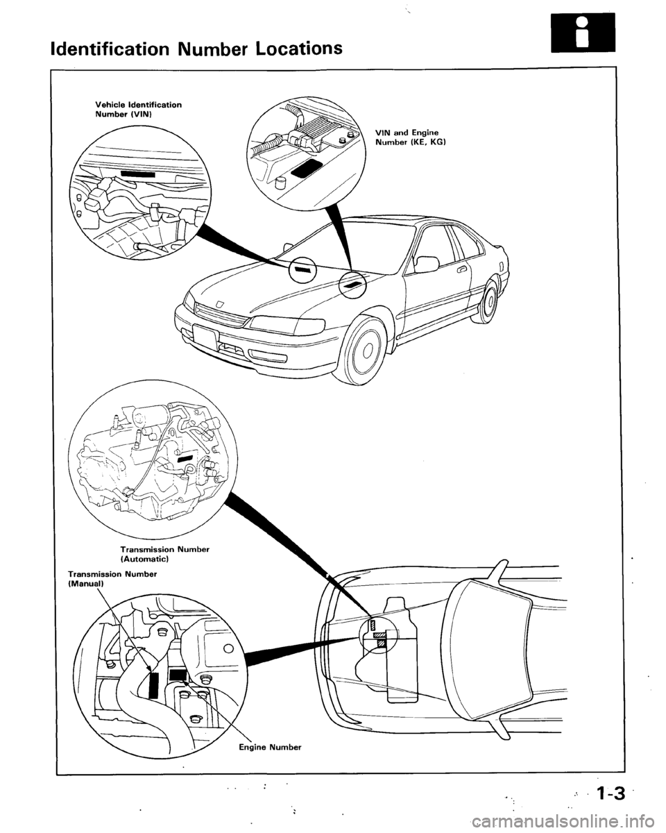 HONDA ACCORD 1995  Service Repair Manual 