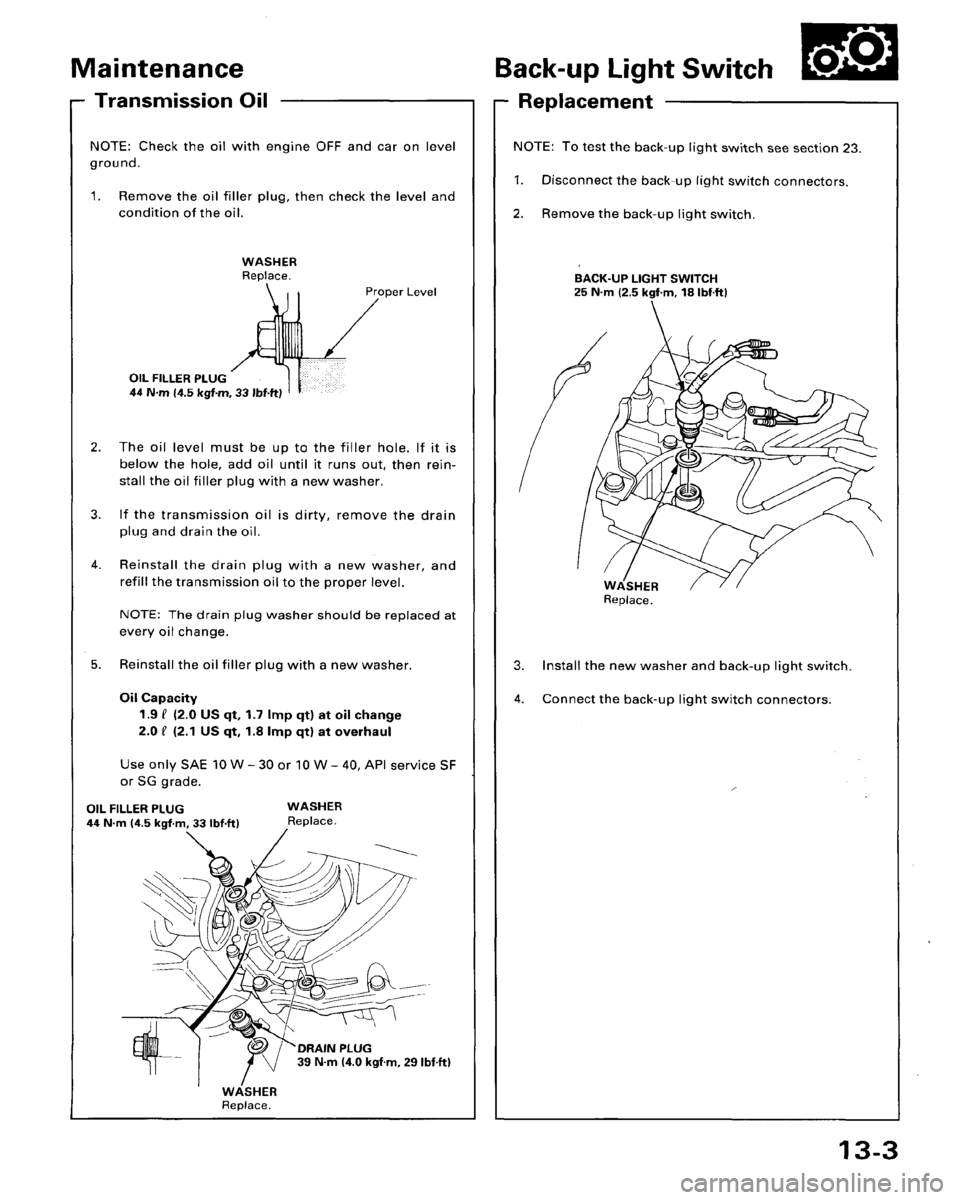 HONDA ACCORD 1995  Service Repair Manual 