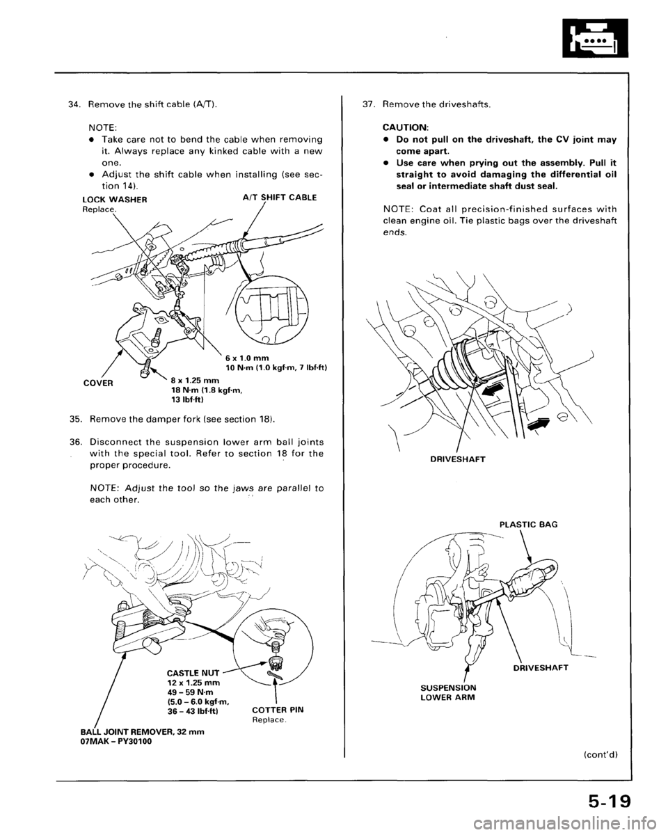 HONDA ACCORD 1995  Service Workshop Manual 
