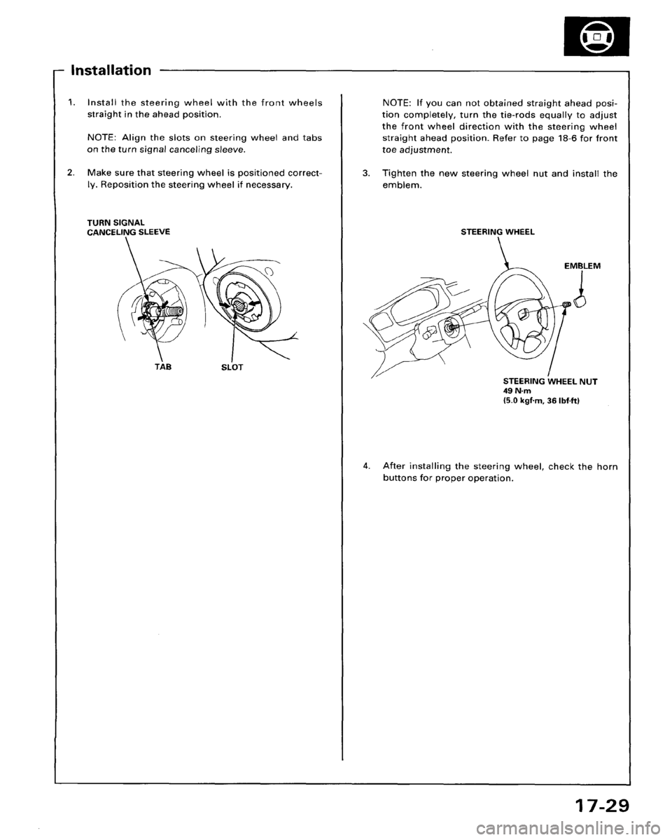 HONDA ACCORD 1995 Service Repair Manual HONDA ACCORD 1995 Service Repair Manual