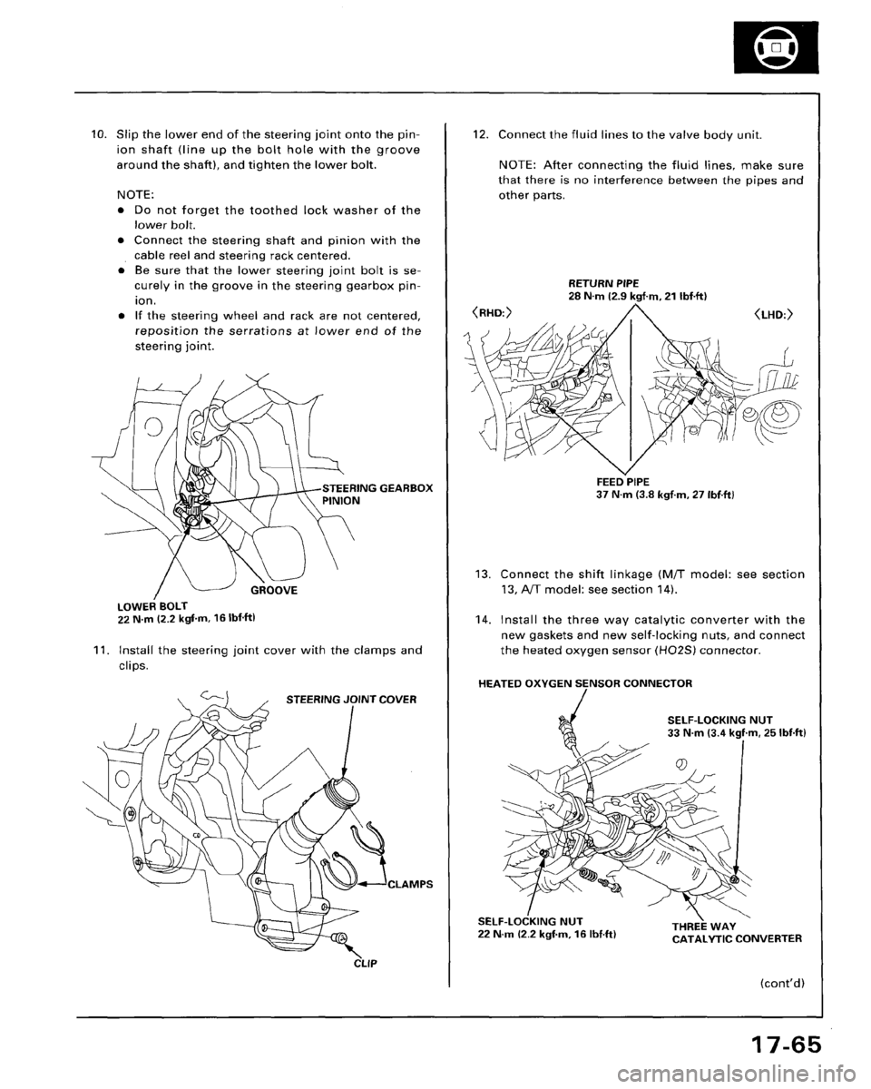 HONDA ACCORD 1995  Service Repair Manual 